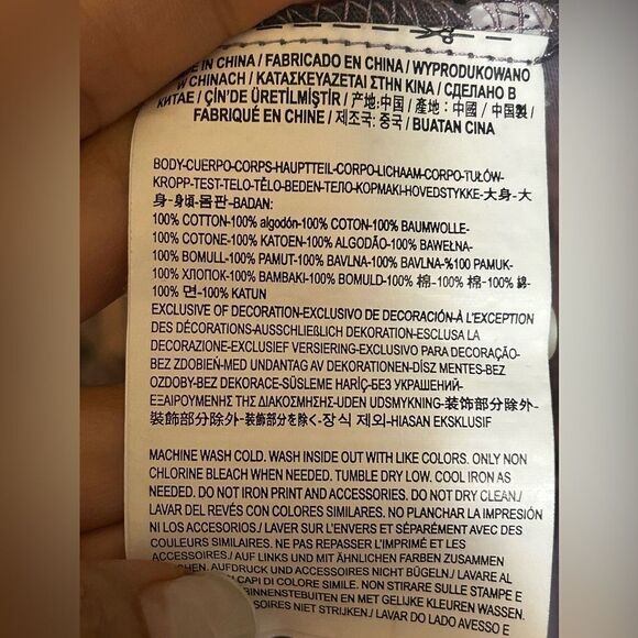 Vans X Harry Potter Deathly Hallows Cloak Wash Long sleeve Crop Top - Picture 10 of 10